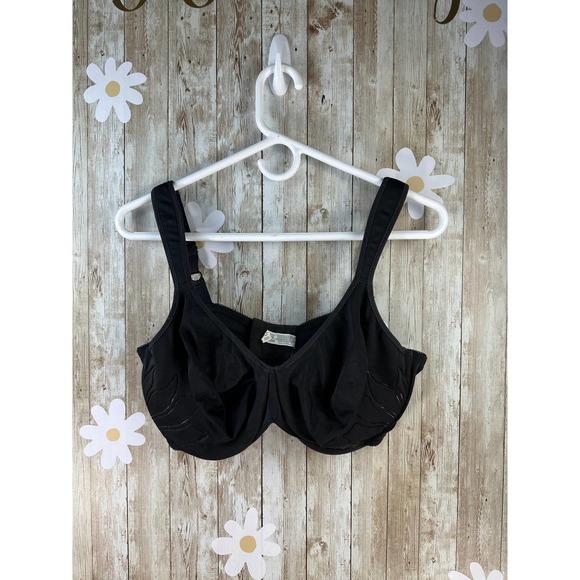 Bali Other - Bali Women's Bra Sz‎ 40/90 DD Black V-Neck Stretch Underwire Adjustable Strap